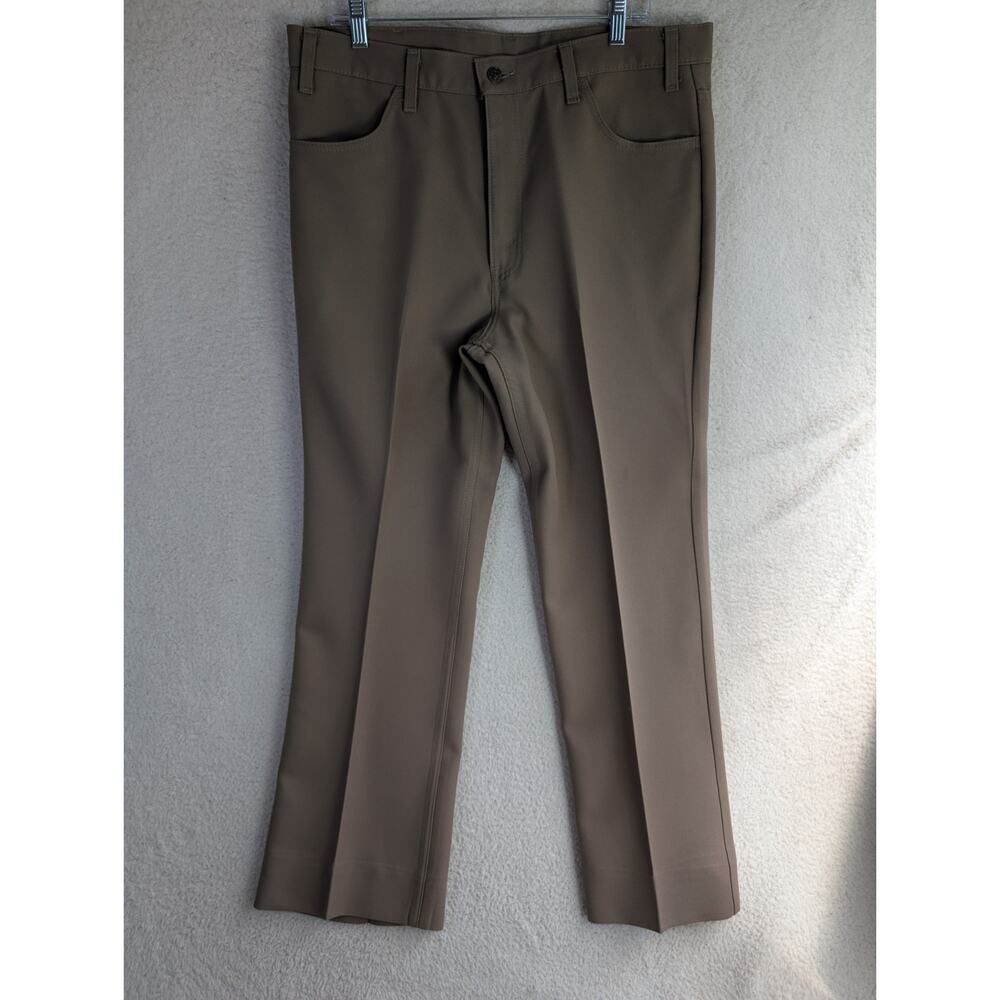 Vintage Levis 517 Slacks Dress Pants Mens 37x30 Brown Trousers 80s 90s USA Made